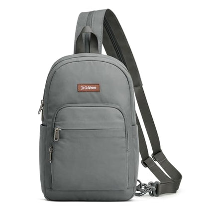 G4Free Sling Bag Crossbody Backpack Small Convertible Crossbody Bag for Women Men Sling Backpack for Travel with RFID Pocket Grey - color: Grey