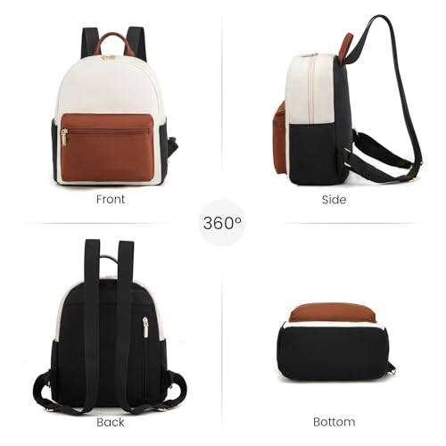 LOVEVOOK Backpack for Women Light Weight Waterproof Backpack Purses Daily Backpack… | Light Weight - color: Beige/Brown/Black