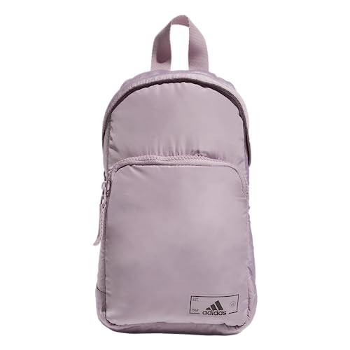 adidas Essentials Sling Small Crossbody Bag for Women and Men (5L), Preloved Fig Purple/Black/2.0, One Size - color: Preloved Fig Purple/Black/2.0