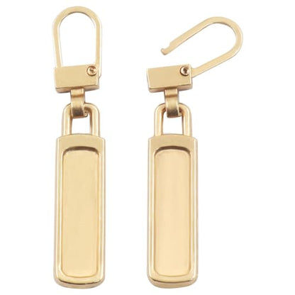 Unlorspy 6Pcs Upgraded Zipper Pull Replacements, Universal Detachable Slider Handles for Purses, Jackets, Backpacks, Boots, Coats, Luggage&Jeans(Gold) - color: Gold