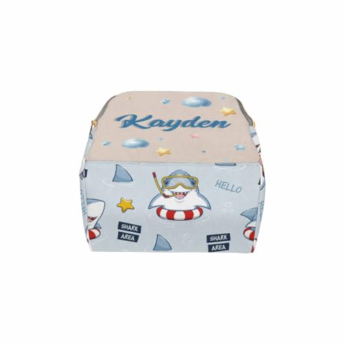 Personalized Monogram Nappy Backpack with Thermal Pockets, Large Capacity Waterproof Diaper Bag for Adults Kids, Customized Baby Diaper Bag, Travel Gifts - color: Design-08