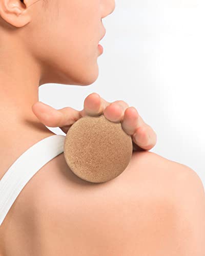 KITWILD Cork Massage Ball - High Density Fine Particles for Deep Tissue Muscle Massage, Myofascial Release, and Yoga Therapy - 2 Inch Lightweight Lacrosse Ball - style: 1 Pack (2'')