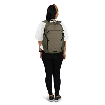 Osprey Axis Laptop Backpack – Sleek Everyday Pack with Laptop Sleeve, Water Bottle Pockets & Compression Straps - color: Earl Grey