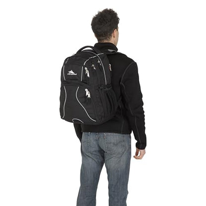 High Sierra Swerve Laptop Backpack, Black, One Size - color: Black
