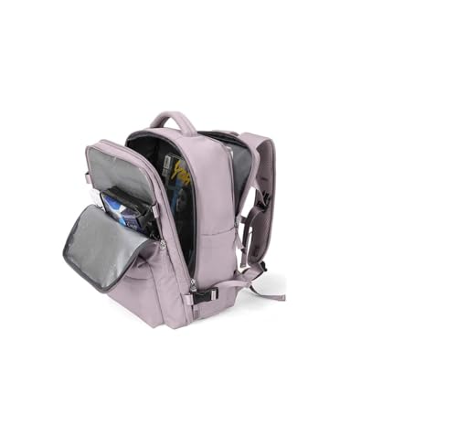 WONHOX Carry on Travel Laptop Backpack for Women Men Flight Approved,Backpack for Women Travel Bag Hiking Outdoor Sports Rucksack Casual Daypack, Lotus Pink - color: A33-lotus Pink, size: Large