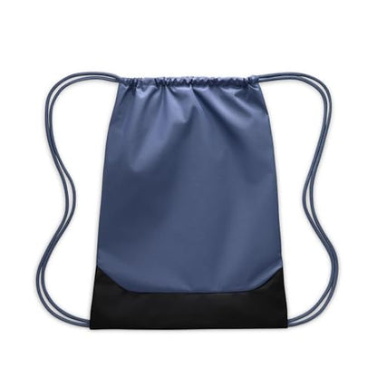 Nike Unisex Adult Gameday Brasilia X Drawstring Bag Backpack (18L) | Mens and Womens - color: Diffused Blue/Black/Black, size: One Size