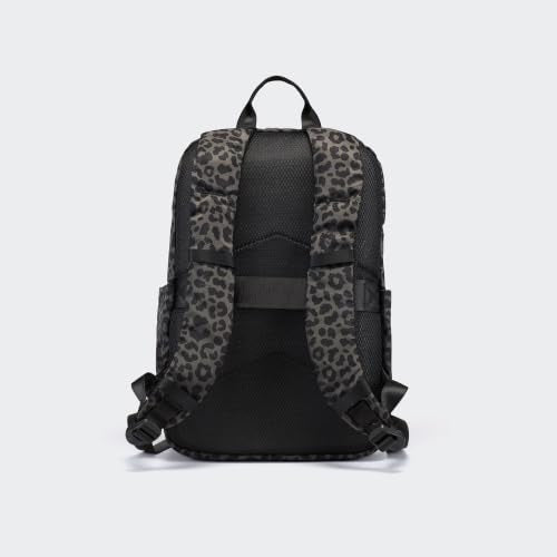 Pander 22L Casual Daypack Everyday Backpack with Luggage Sleeve Smooth Webbing Handle Professional Commuter School Bag, Grey Leopard - color: Grey Leopard