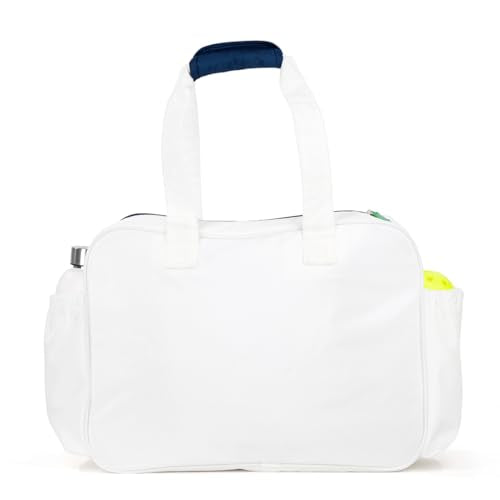 Ame & Lulu Pickleball Tote - color: White/Navy/Green