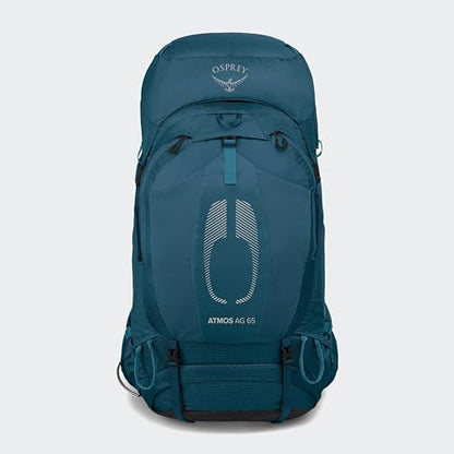 Osprey Atmos AG 65L Men's Backpacking Backpack, Venturi Blue, S/M - color: Venturi Blue, size: Small-Medium