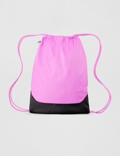 Nike Unisex Adult Gameday Brasilia X Drawstring Bag Backpack (18L) | Mens and Womens - color: Light Magenta/Black/Black, size: One Size