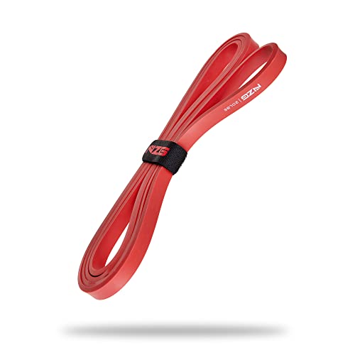 NonZero Gravity 100% Latex-Free Organic Rubber Power Resistance Bands | Compact Durable Hypoallergenic Bands for Strength Training & Workouts | 11 Levels (10 to 140 Lbs) - color: 2. Red-20 lb