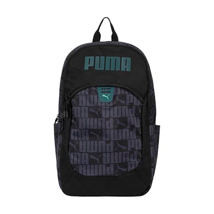 PUMA Rally 300 Backpack, Black/Green, OS - color: Black/Galactic Grey/Emerald Ice