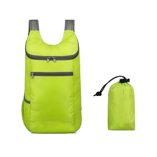 20L Hiking Daypack,Water Resistant Lightweight Packable Small Backpack for Travel Camping Outdoor,Green - color: Green