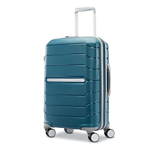 Samsonite Freeform Hardside Carry-On Luggage with Spinner Wheels - Hardshell Suitcase - TSA, Airline-Approved - Expandable Hard Shell, Smooth Rolling Wheels for Lightweight Travel - Dark Teal - color: Dark Teal, size: Carry-on Spinner