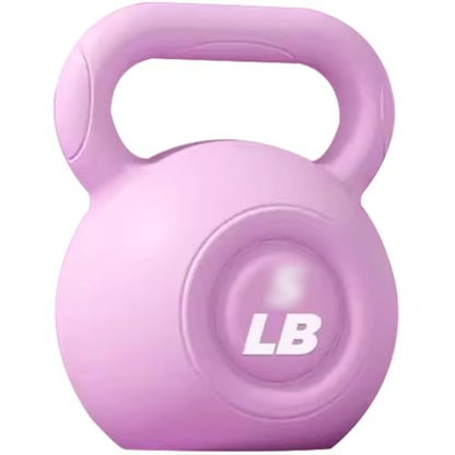Kettlebell Weights Women's Fitness Shaping Kettle Ball, Home Strength Training Equipment, No Damage to The Floor, Slimming Arms/Swinging/Squatting(Purple,20LB)
