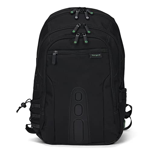 Targus Spruce EcoSmart Travel Laptop Backpack for 15.6 inch Laptops, TSA-Friendly Carry On Backpack Laptop Bag for Work and Travel, Black (TBB013US) - size: 15.6 inch