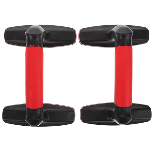 ibasenice 2pcs Push-up Handles Parallettes Bars Anti-slip Plastic Pushup Stands for Floor Calisthenics Equipment Home Strength Training for Men and Women