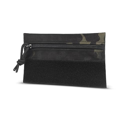 Qavctw Tactical Admin Pouch Bag with Hook and Loop Tool Storage Bag Snack Pouch Candy Bag Hanging Pouches Backpack Accessory Pouch - color: BC-M, size: M-6x4"