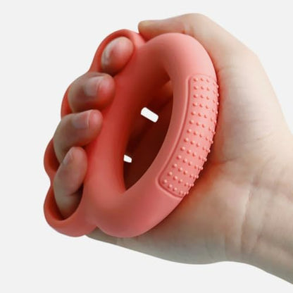 Toddmomy 3pcs Hand Grip Rings Set, Silicone Finger Strength Exercisers with Massage Dots, 10lb Pink 20lb Mint Green 30lb Orange, Hand Strength Trainers for Rehabilitation and Finger