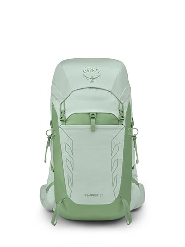 Osprey Tempest 33L Women's Lightweight Hiking Backpack - Daypack for Travel & Camping, Frosty Mint Green/Botanica - color: Frosty Mint Green/Botanica, size: 33L - Standard Fit
