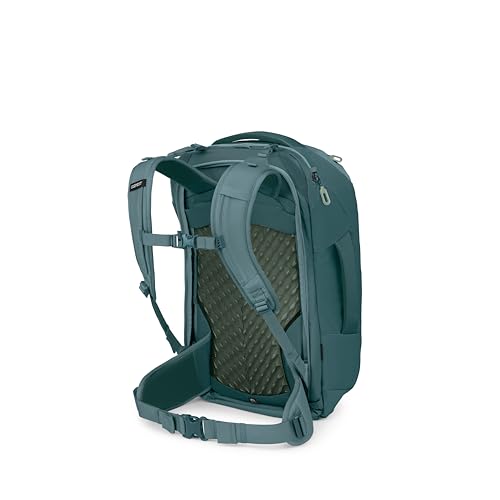 Osprey Farpoint 40L Men's Travel Backpack - Carry On Bag with Laptop Sleeve and Toiletry Pocket, Cascade Blue/Torrent Blue - color: Cascade Blue Torrent Blue, style: 40l