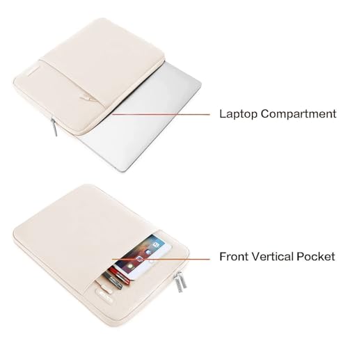 MOSISO Laptop Case 13 inch, Laptop Sleeve Compatible with MacBook Neo/Air/Pro 13 inch with A18/M5/M4/M3/M2/M1 Chip 2026-2016, Polyester Vertical Computer Sleeve Bag with Pocket, Sand - color: Sand, size: 13 inch
