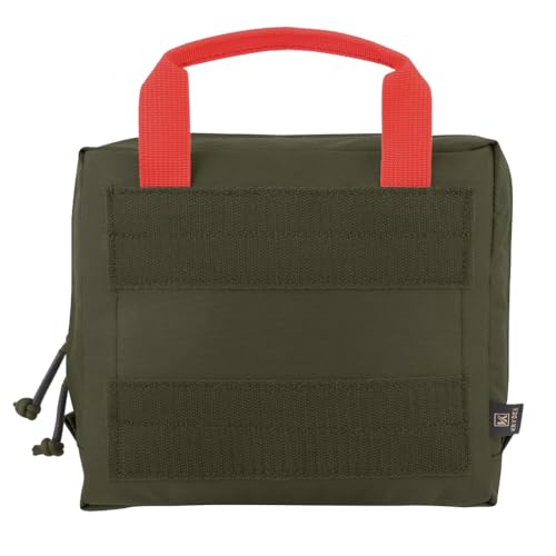 KRYDEX Clear Top Insert Bag with Hook Panel Tactical Packing Cube Travel Organizer Bag (Large-RG) - color: Large-RG