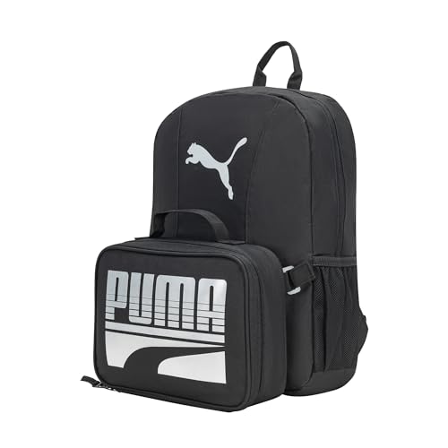 PUMA KIDS' EVERCAT BACKPACK & LUNCH KIT COMBO - color: Black/Silver