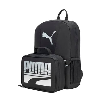 PUMA KIDS' EVERCAT BACKPACK & LUNCH KIT COMBO - color: Black/Silver