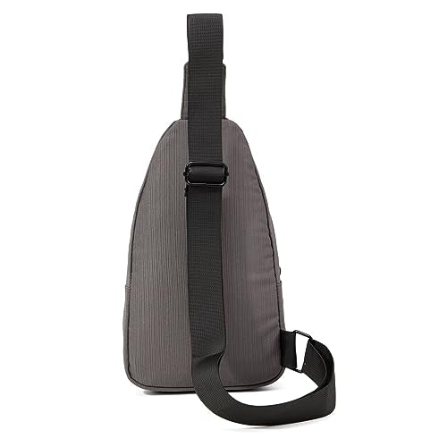 EVANCARY Small Sling Bag Crossbody Bags for Women Men, Sling Backpack Chest Daypack Cross Body Bag for Travel Outdoor - color: Deep Grey