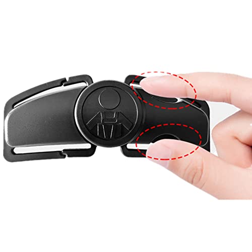 Universal Child Car Seat Chest Harness Clip Universal Safer Belt Clip Buckle Lock Stroller Chest Clip Adjustable Guard for Baby and Kids (Black) - color: Black