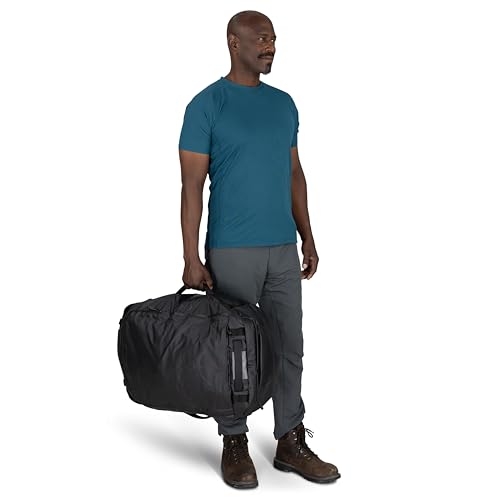 Osprey Transporter Lightweight Travel Duffel Bag - Extra Large Water Resistant Durable Gear Bag for Men and Women - color: Euphoria Purple/Purple Ink, style: 65l