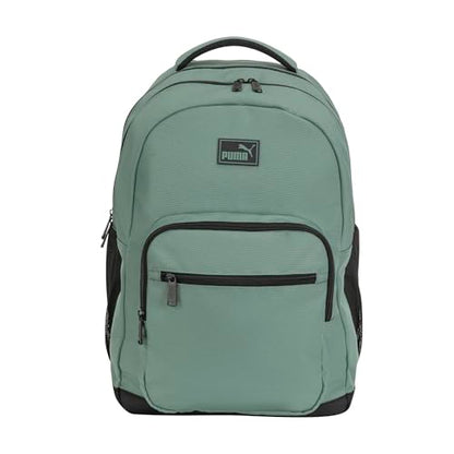 PUMA Prose Backpack with Padded Adjustable Straps, Laptop Sleeve & Water Bottle Pockets, Green Moon, One Size - color: Green Moon
