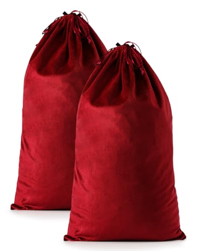 2 Pcs Shoe Bags for Travel, Large Boot Bags, Rio Red, 21.2x13.3 Inch | Washable & Reusable Travel Shoe Bags, Dustproof Shoe Bags with Drawstring Closure, Suitable for Travel, Home Storage - color: Rio Red, size: 21.2"x13.3"