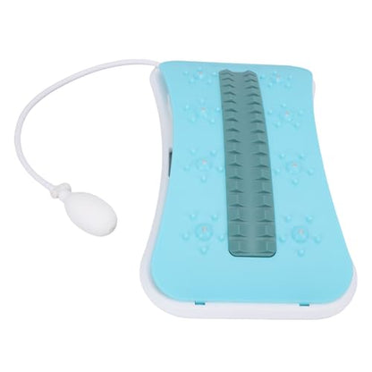 Back Stretcher for Lower Back Pain Relief, Pneumatic Adjustable Arch Lumbar Support with Manual Air Pump, Cracking Device, Ergonomic Spine Decompression Board