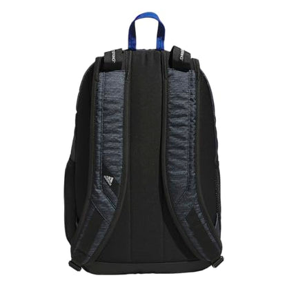 adidas Prime 7 Backpack for Laptop, School and Travel, 37L - color: Two Tone Black/Team Royal Blue/2
