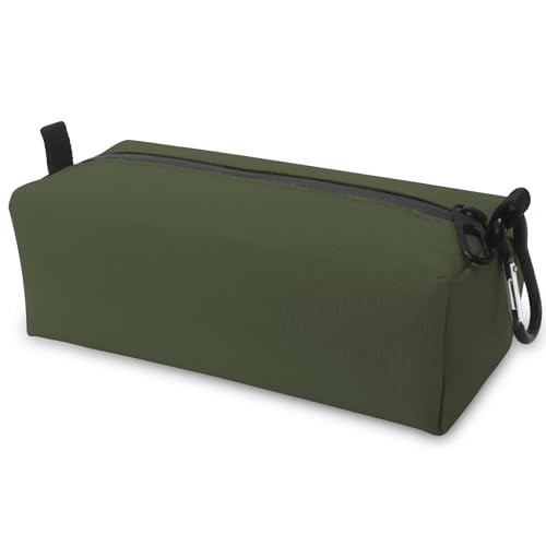 Small Toiletry Bag for Men, Travel Bag Waterproof and Foldable for Storage Mini Toiletry Bag Equipped With Carabiner for Easy Portability (army green) - color: army green