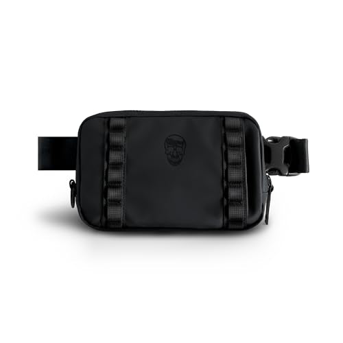Gymreapers Travel Small Crossbody Bags for Men & Women with Hidden Pocket - Waterproof Crosssbody Fanny Pack for Men with Adjustable Shoulder Sling Belt for Traveling, Running & Hiking (Onyx) - color: Onyx