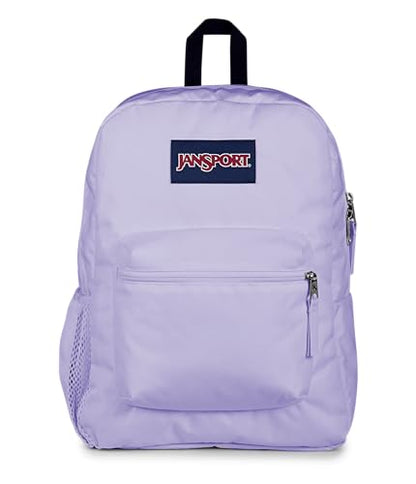 JanSport Cross Town Backpack - Simple Bag for Everyone with 1 Main Compartment, Front Utility Pocket - Premium Class Accessories - Pastel Lilac - color: Pastel Lilac