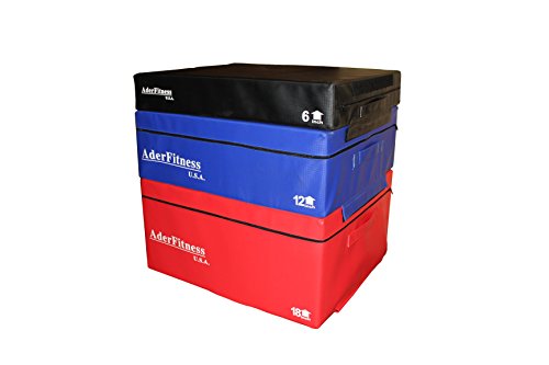 Ader Commercial Grade Foam Soft Plyo Box 6'',12'',18'' - color: 6'' 12'' 18''