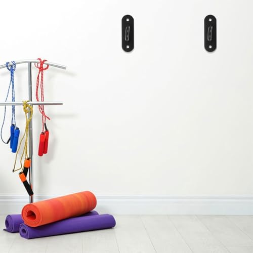 COHEALI 4 Pieces Stainless Steel Wall Anchor Hooks Heavy Duty Resistance Band Mount for Gym Workout and Yoga Strap Hanging, Large Open Ceiling Hooks for Home Fitness