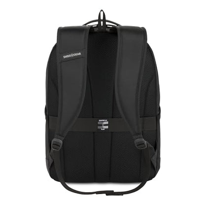 SwissGear Orientation Laptop Backpack, Black, 17"x12"x7" - color: Black, style: Orientation