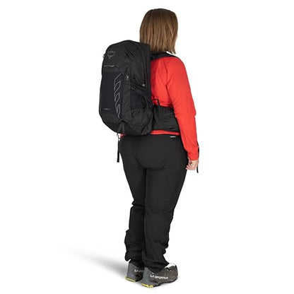 Osprey Tempest 22L Women's Lightweight Hiking Backpack - Small Daypack for Travel & Camping, Black/Coal Grey, Extended Fit - color: Black/Coal Grey, size: 22L - Extended Fit