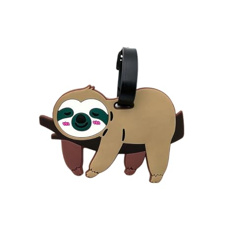 Cute Koala Bear Silicone Luggage Tags Funny Cartoon Animal Identification Labels Personalized Travel Accessories - color: Koala