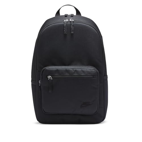 NIKE Unisex Heritage Sports backpack (pack of 1) - color: Black/Black/Black, size: 43cm H x 30cm W x 15cm D