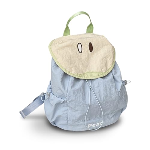 Nylon Casual Daypacks, Commuter Backpack with Magnetic Snap and Adjustable Straps, Small Rucksack Women for Dating (Blue) - color: Blue