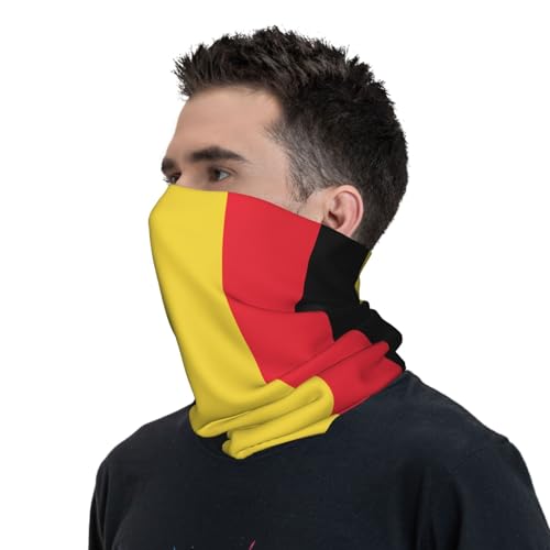 Flag of Belgium Prints Multifunctional Sport Headband – Seamless Stretch Neck Gaiter for Hiking, Biking, Running & Outdoor Activities – Soft, Quick-Dry, No-Fade Design