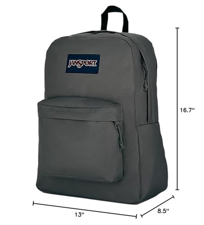 JanSport Superbreak Backpack - Durable, Lightweight Premium Backpack, Graphite Grey - color: Graphite Grey