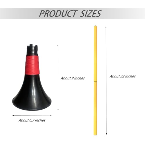 TNZMART Multifunctional Hurdles Agility Poles Basketball Practice Cones for Sports Soccer Football Training