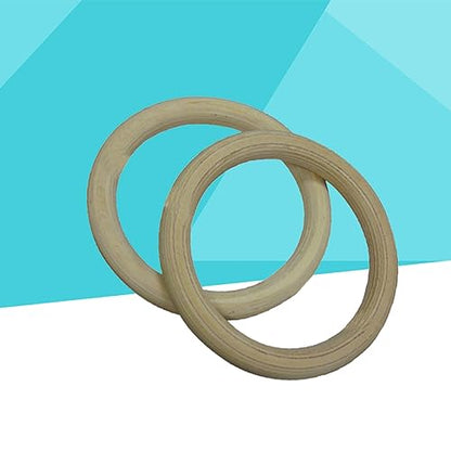 Wooden Gymnastics Rings Exercise Rings for Full Body Strength Training Durable Birch for Pullups Pushups Dips and Calisthenics Workouts